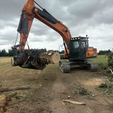 during, raking slash